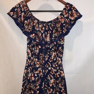 Derek Heart Floral Print Romper | Size M